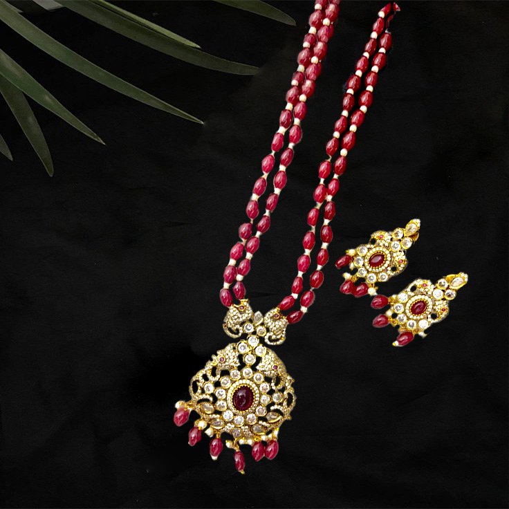 Victorian Pendant Beads Maalai Set D5408216D